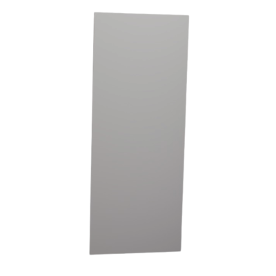 Gray Finish Back Panel 1/4"