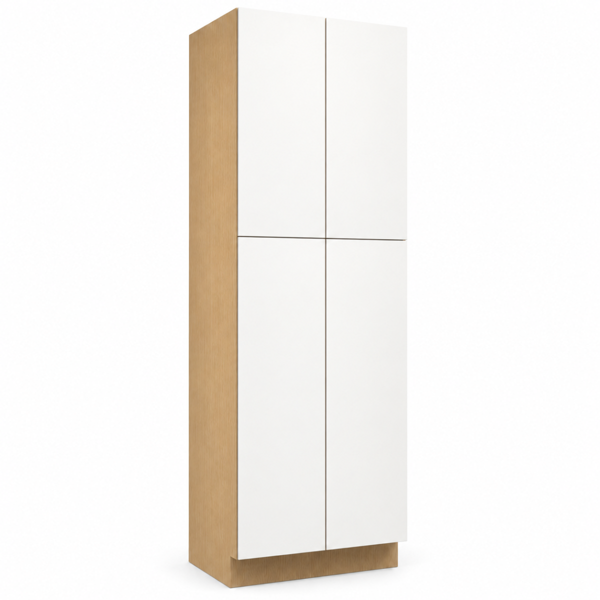 White High Gloss Pantry Cabinet 84″
