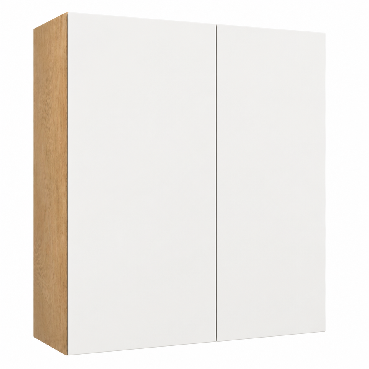 White High Gloss Wall Cabinet Double Door 36″