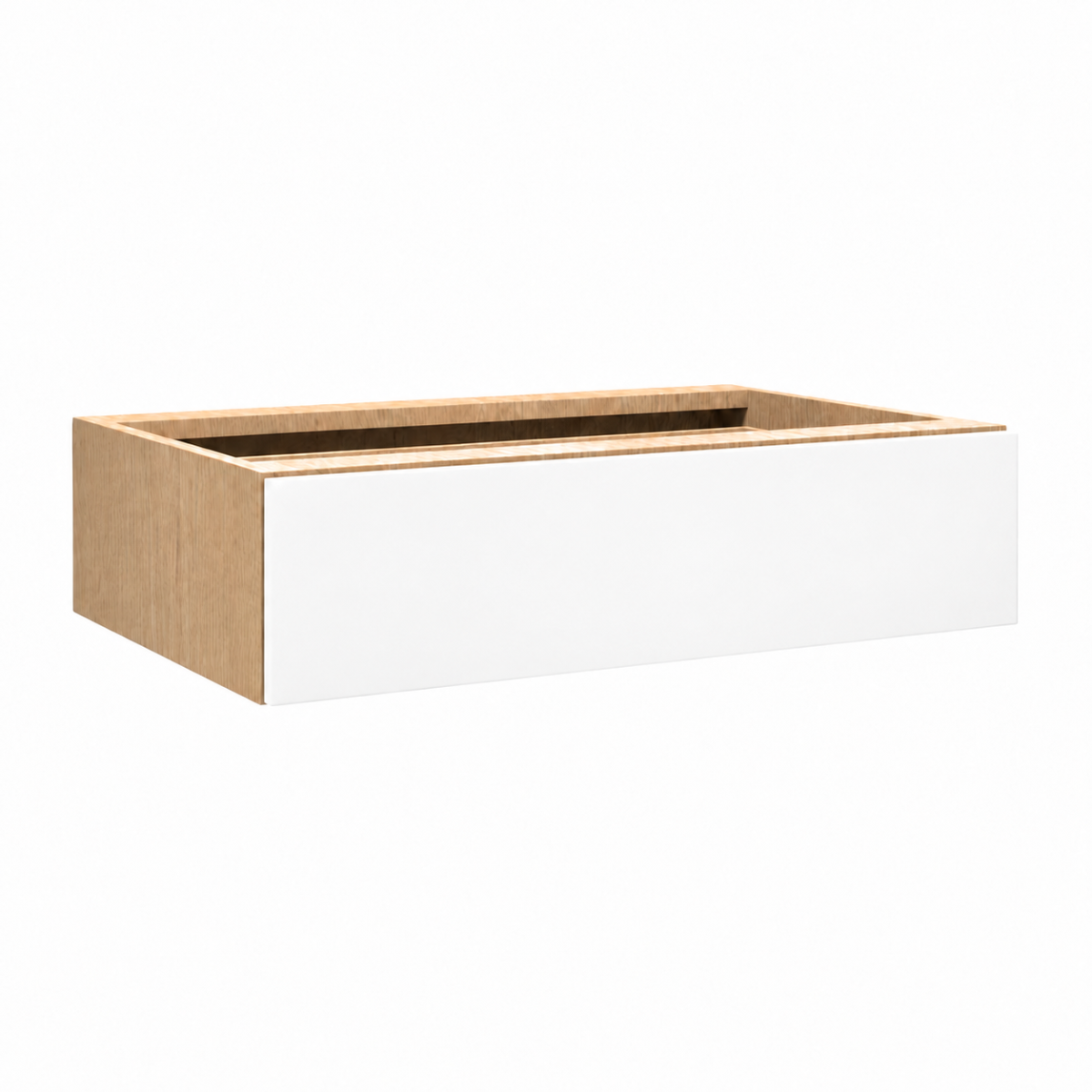 White Matte Vanity Knee Drawer 30"