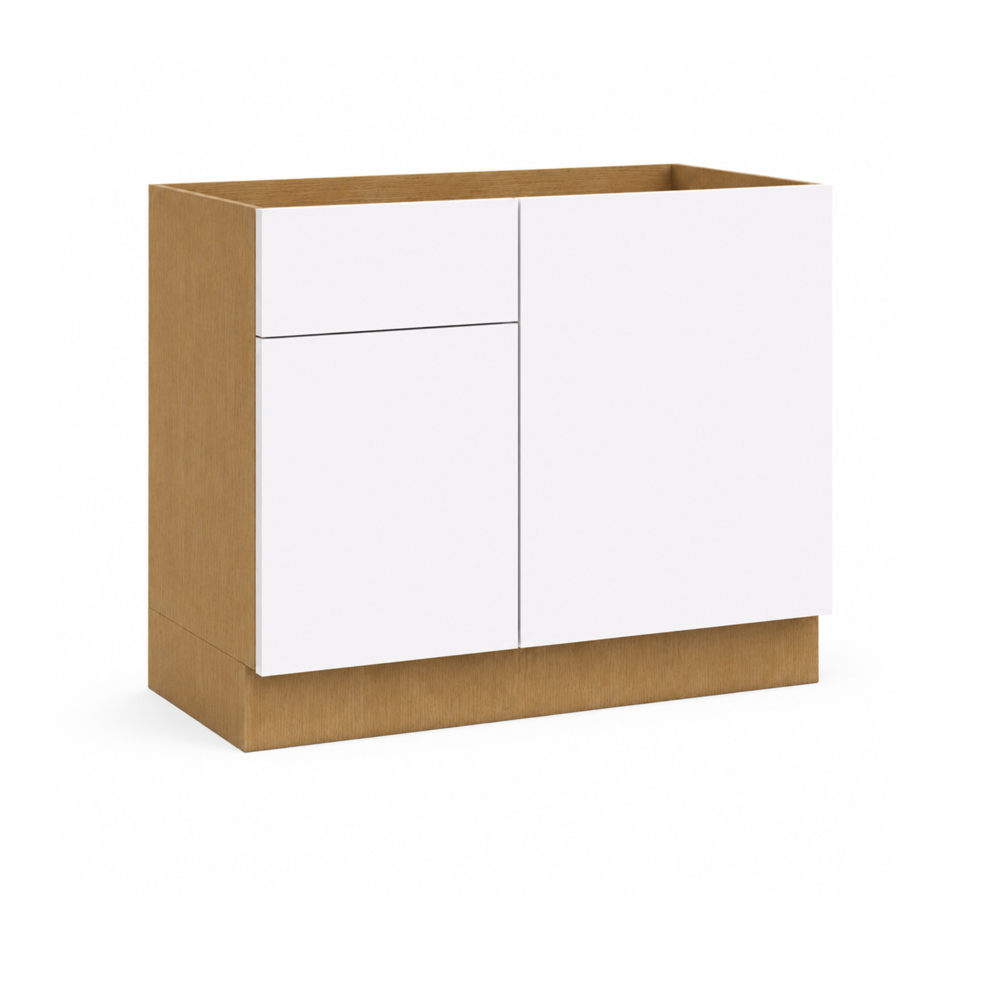 White High Gloss Base Blind Corner Cabinet