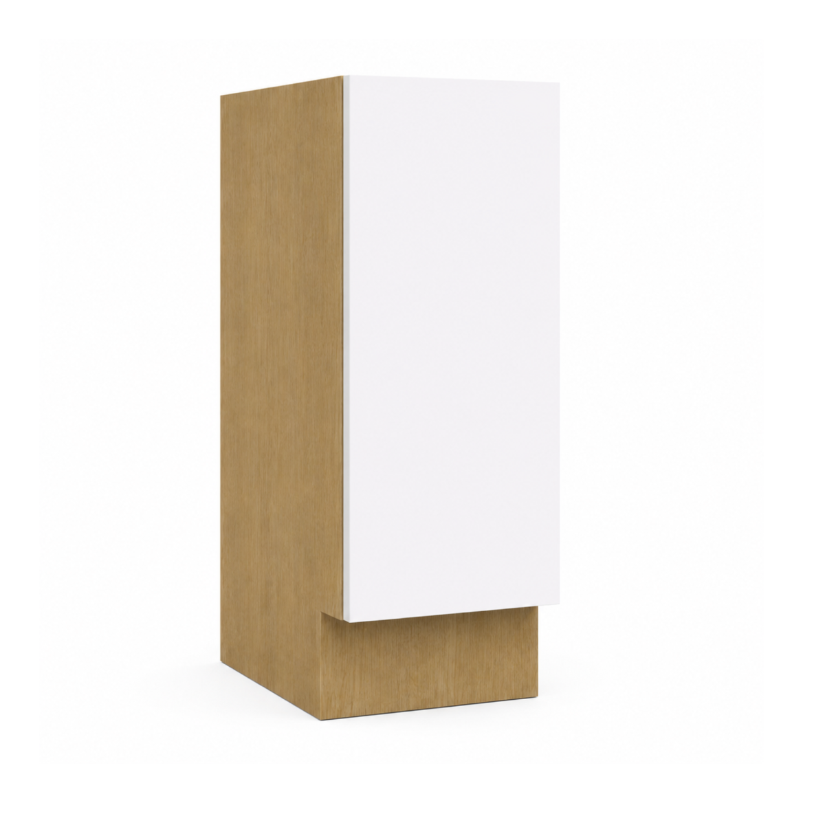 White Matte Base Spice Rack Cabinet 9"