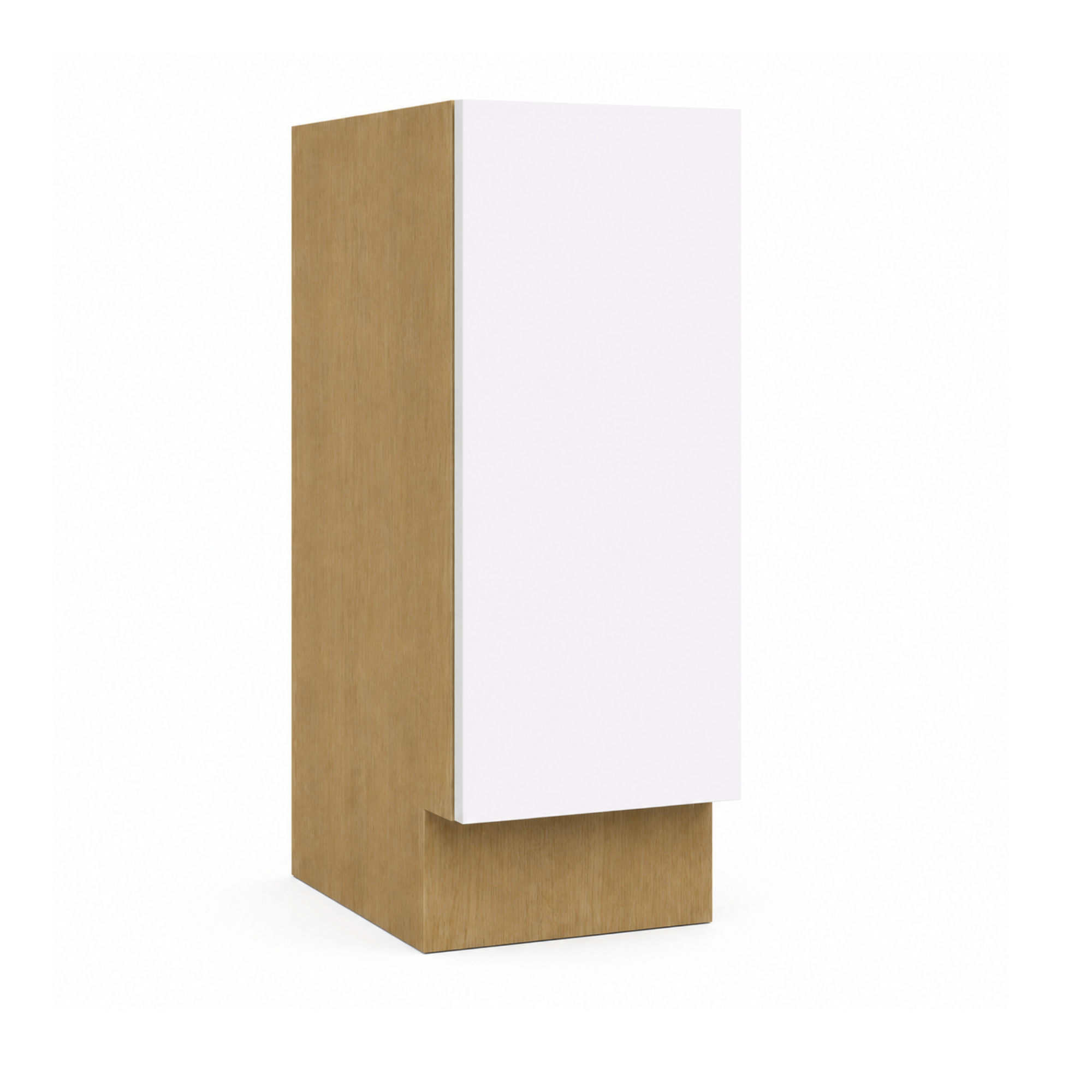 White High Gloss Base Spice Rack Cabinet 9"