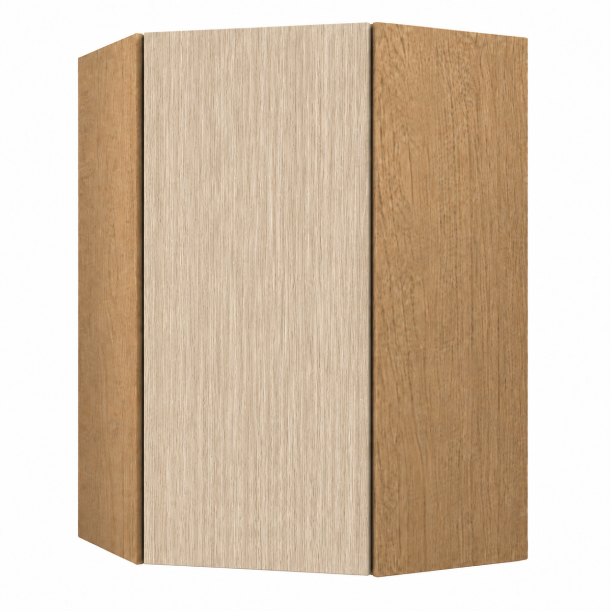 Natural Wood Texture Wall Diagonal Corner Cabinet 30″