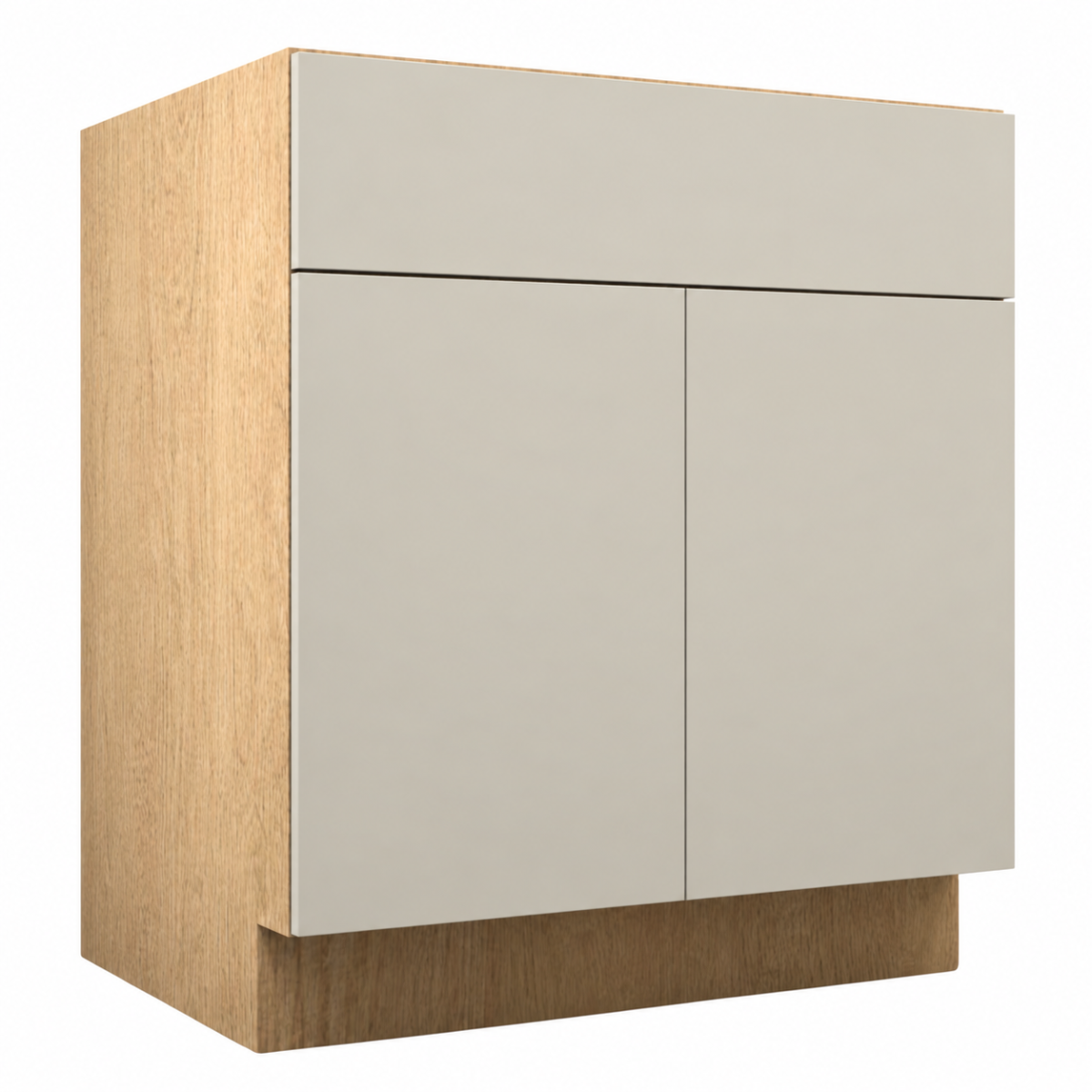 Cashmere Matte Vanity Sink Base Double Door Cabinet