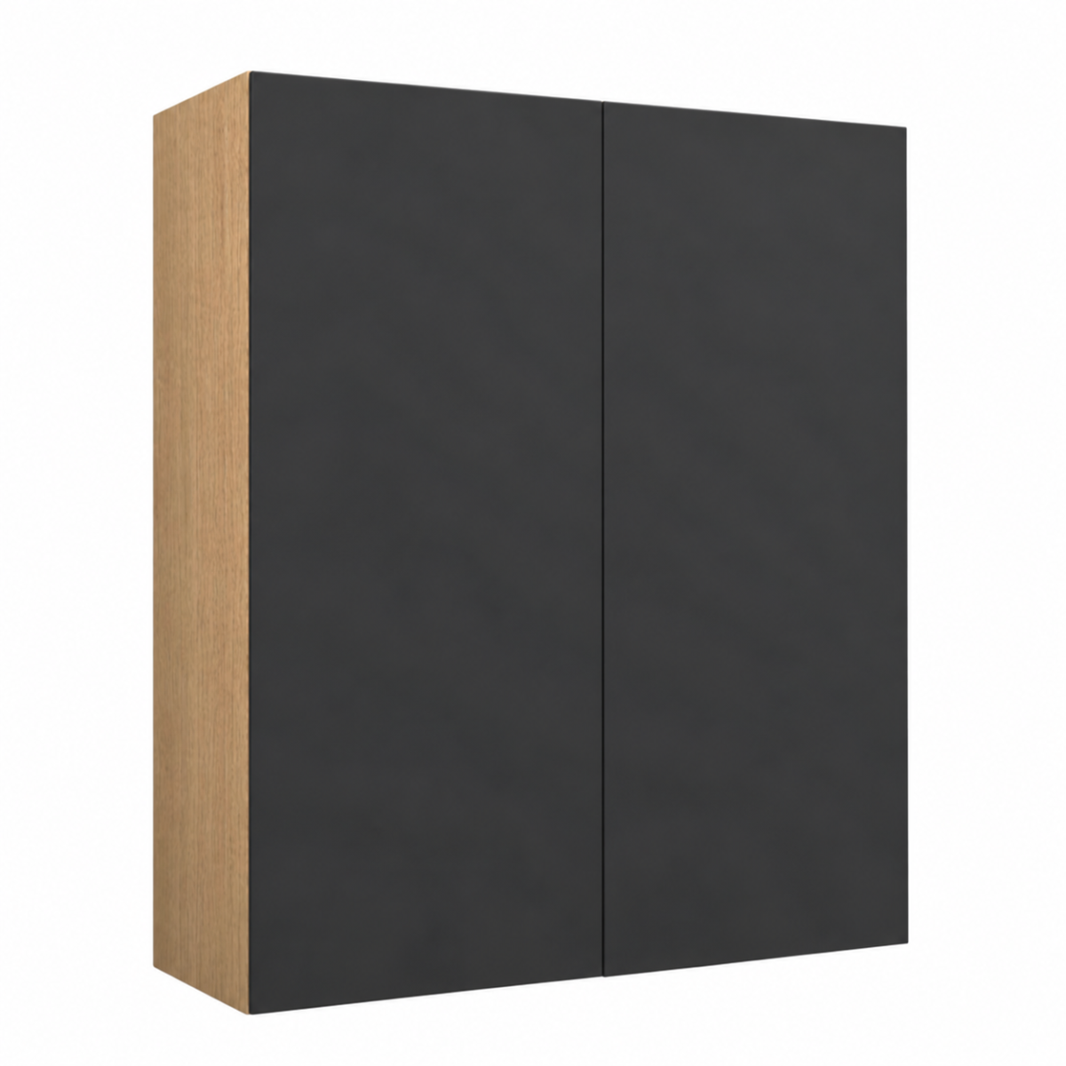 Dark Gray Matte Wall Cabinet Double Door 30″