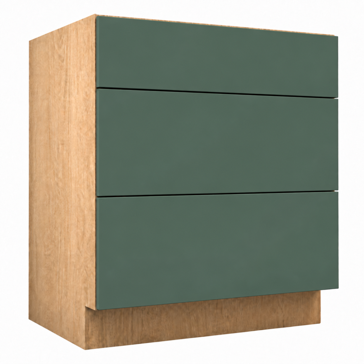 Dark Gray Matte Vanity Drawer Base Cabinet
