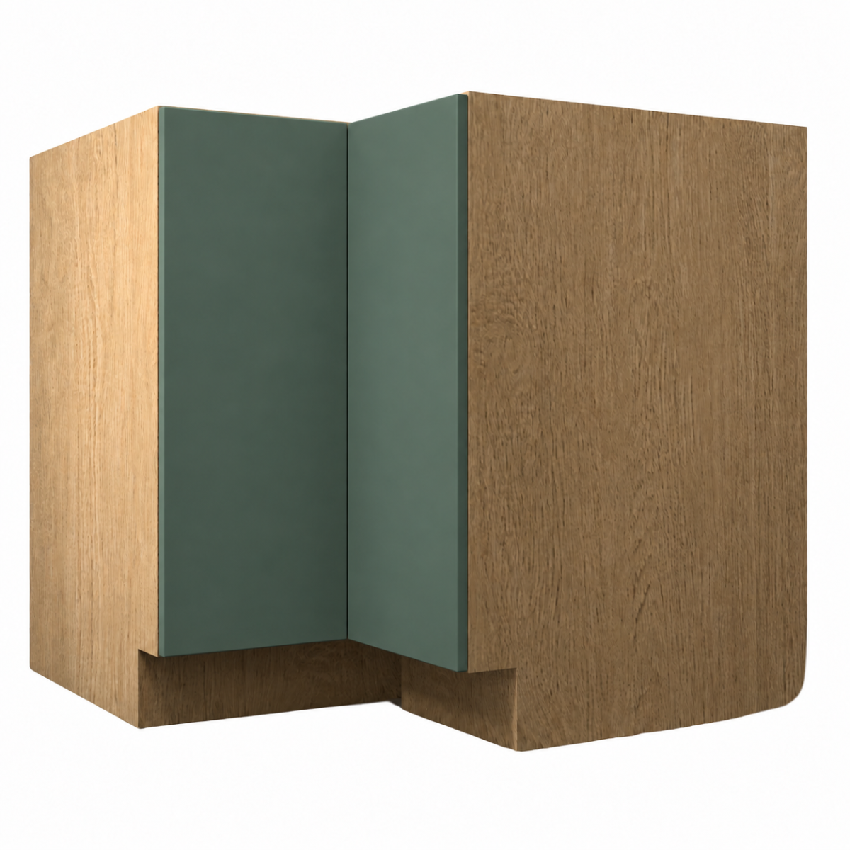 Dark Gray Matte Lazy Susan Base Cabinet