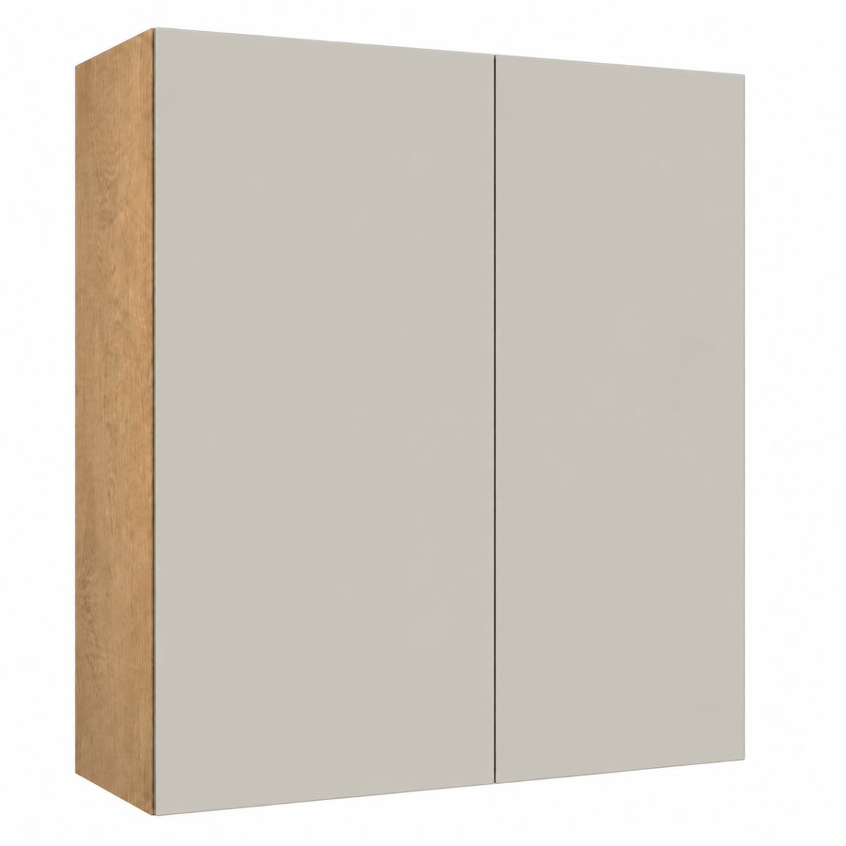 Cashmere High Gloss Wall Cabinet Double Door 42″