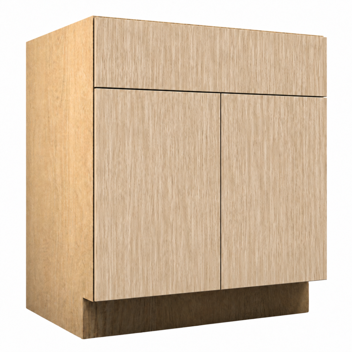 Natural Wood Texture Base Double Door Cabinet