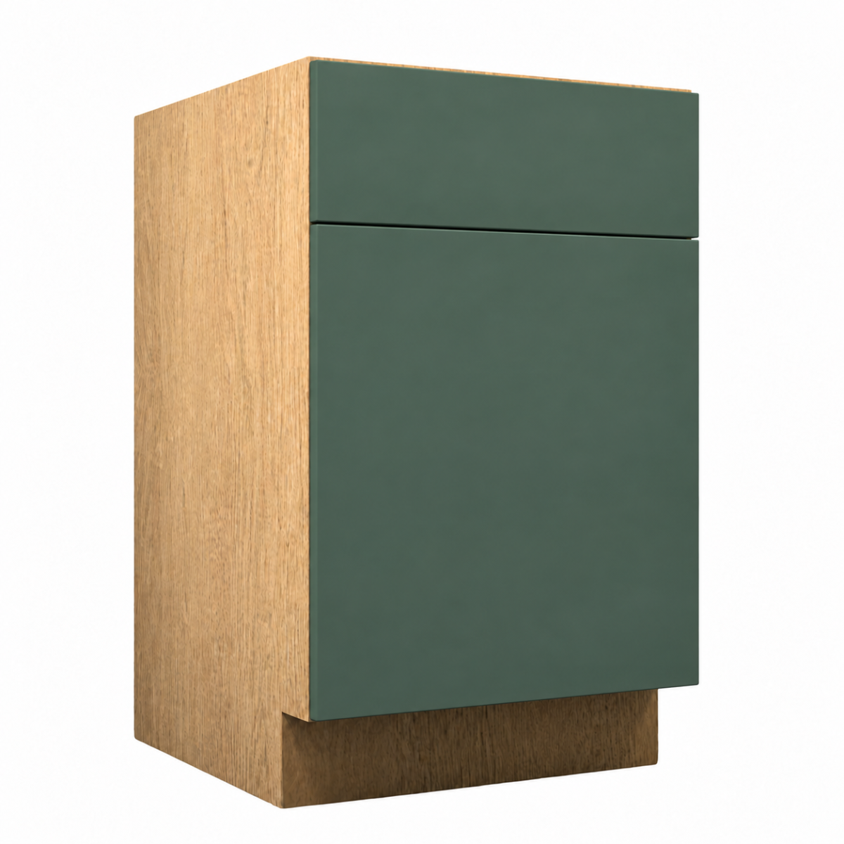 Dark Gray Matte Base Single Door Cabinet