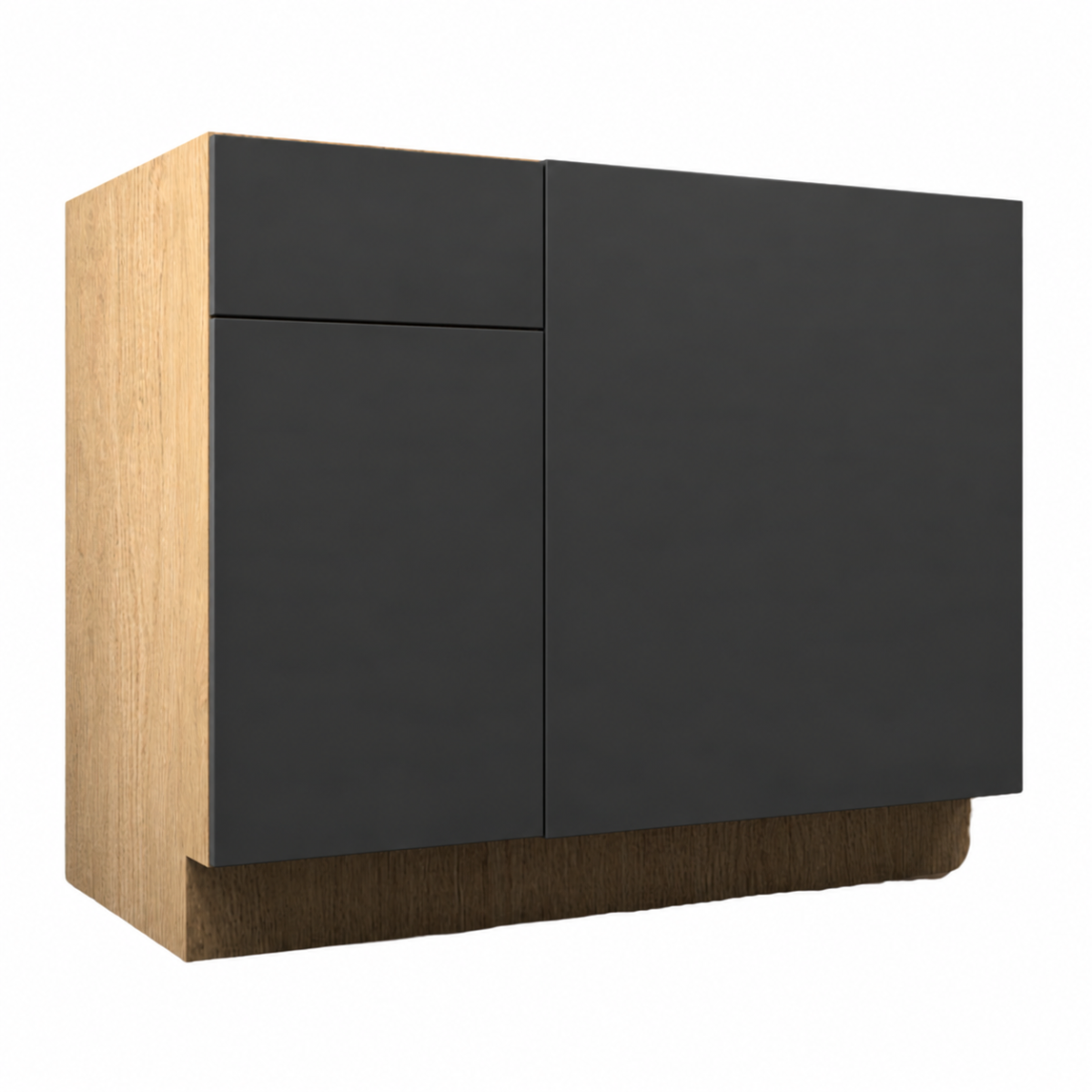 Dark Gray Matte Base Blind Corner Cabinet