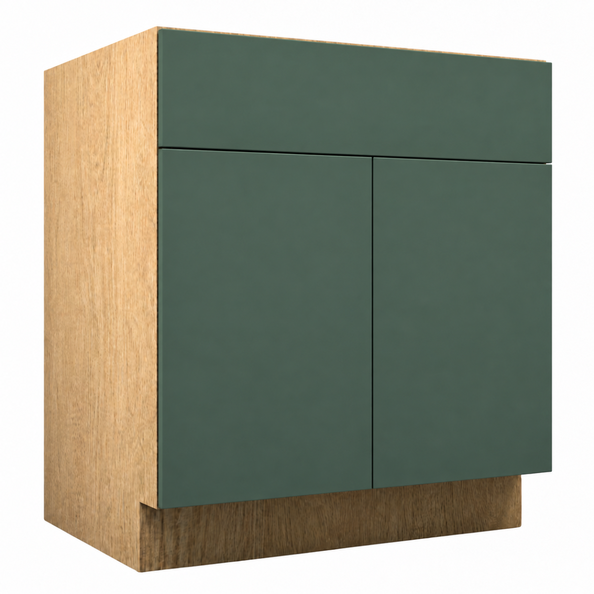 Dark Gray Matte Base Double Door Cabinet