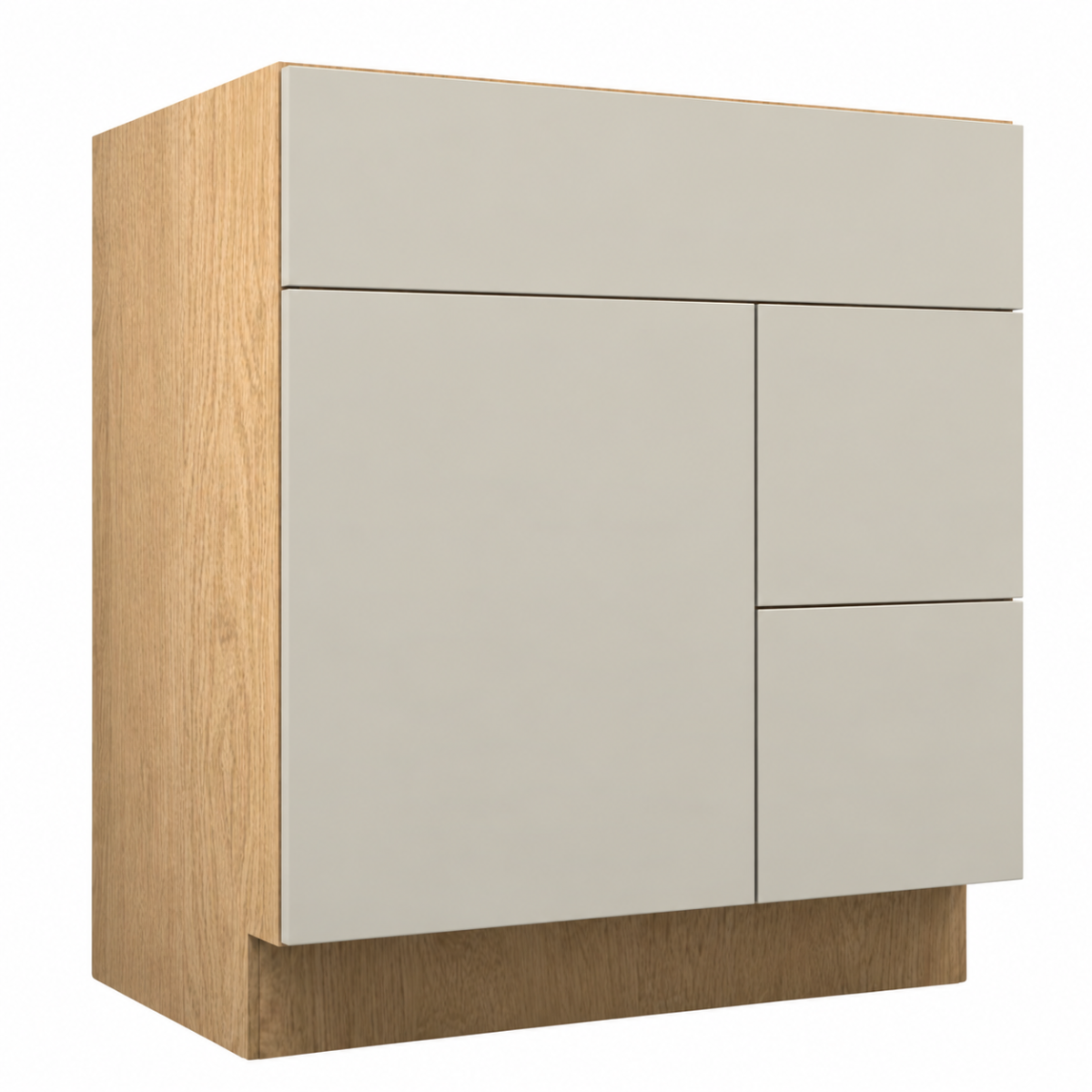 Cashmere Matte Vanity Sink Drawer Base (Combo)