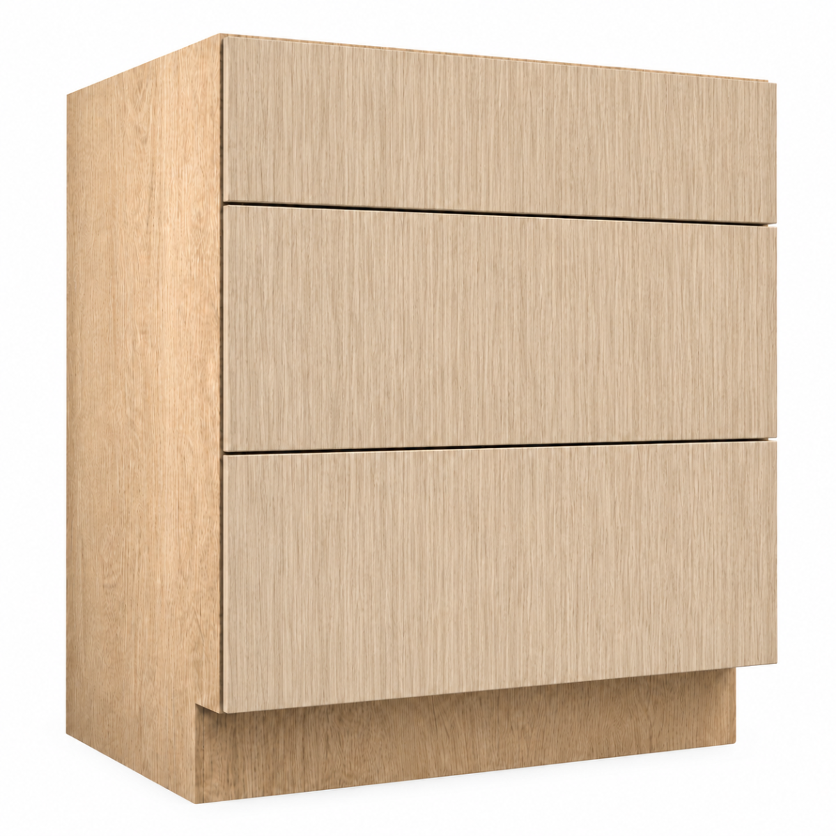 Natural Wood Texture Vanity Drawer Base Cabinet