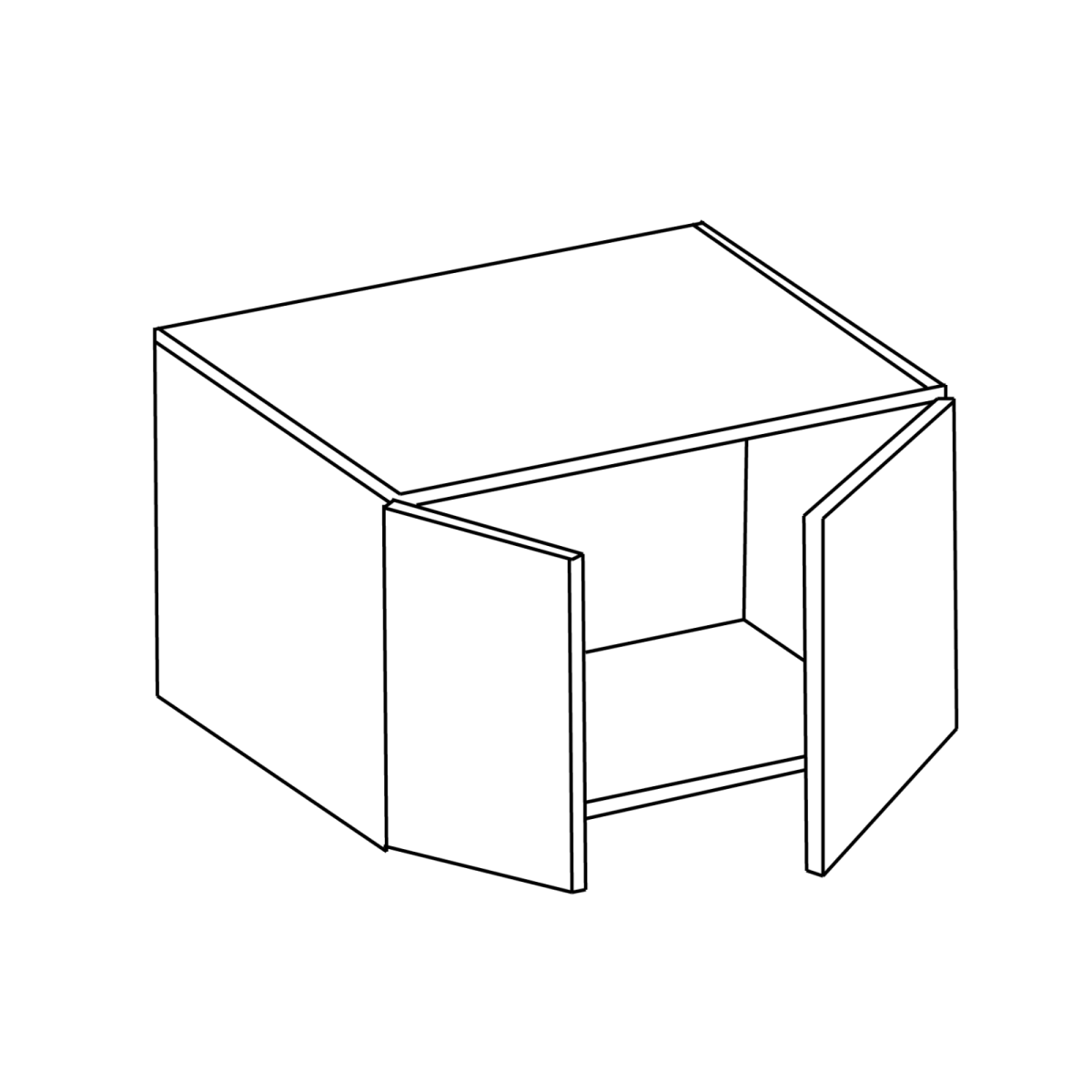 Select Wall Double Door Cabinet 12″ (Box Only)