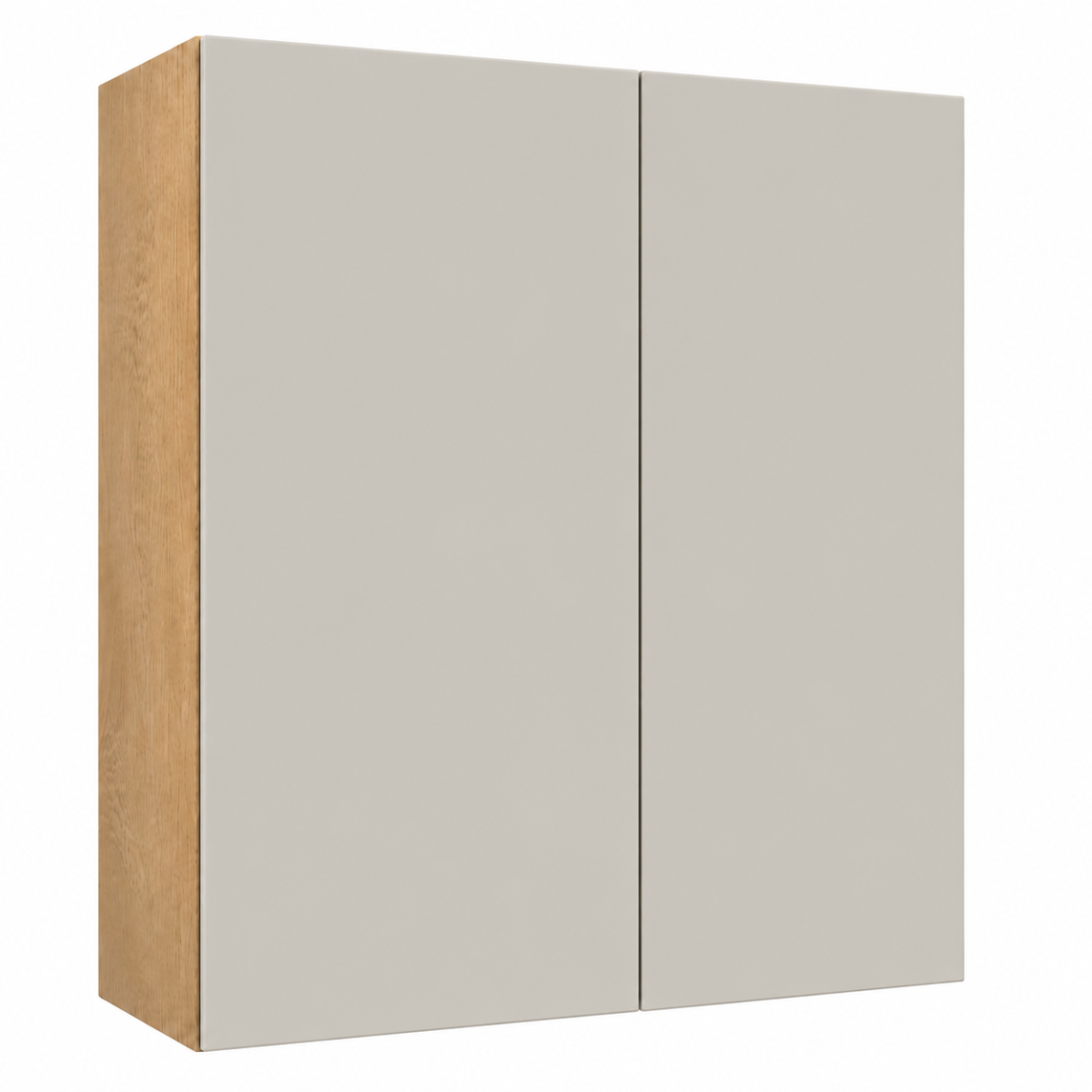 Cashmere High Gloss Wall Cabinet Double Door 30″