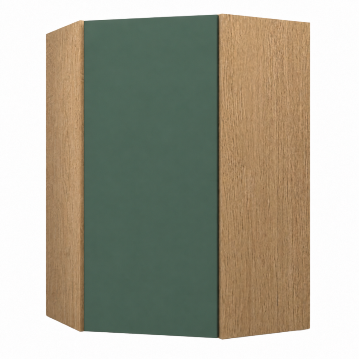 Dark Gray Matte Wall Diagonal Corner Cabinet 30″