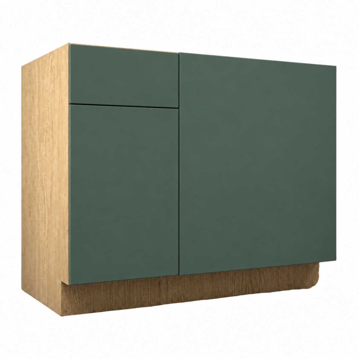 Dark Gray Matte Base Blind Corner Cabinet