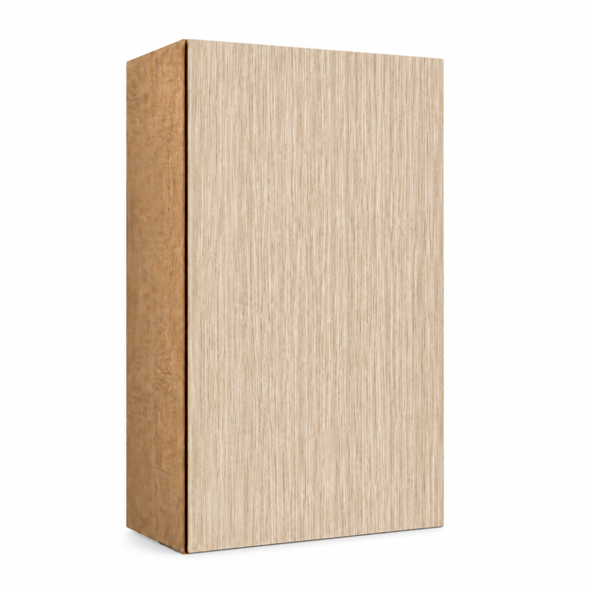 Natural Wood Texture Wall Cabinet Single Door 30″
