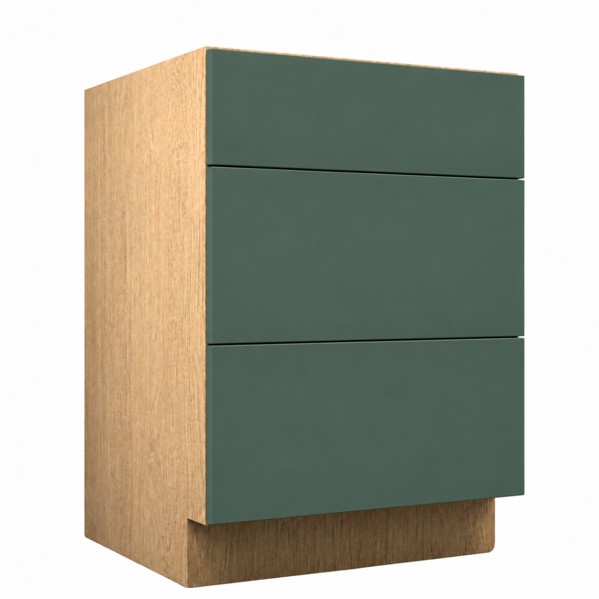 Dark Gray Matte Drawer Base Cabinet
