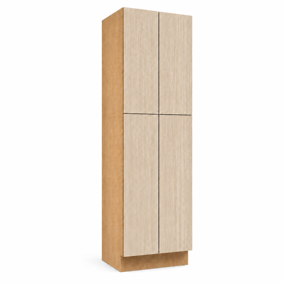 Natural Wood Texture Pantry Cabinet 84″