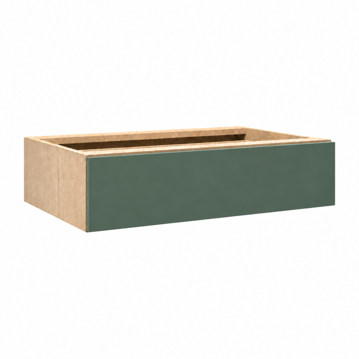 Dark Gray Matte Vanity Knee Drawer 30"
