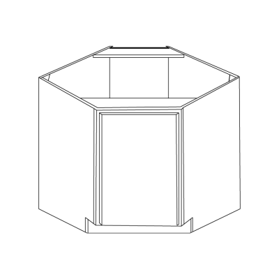 Lavender Angle Sink Base 36"