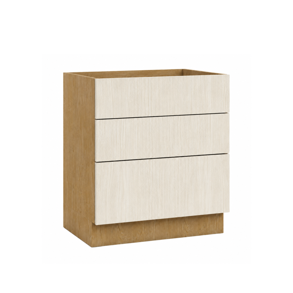 Light Wood Texture Drawer Base Cabinet