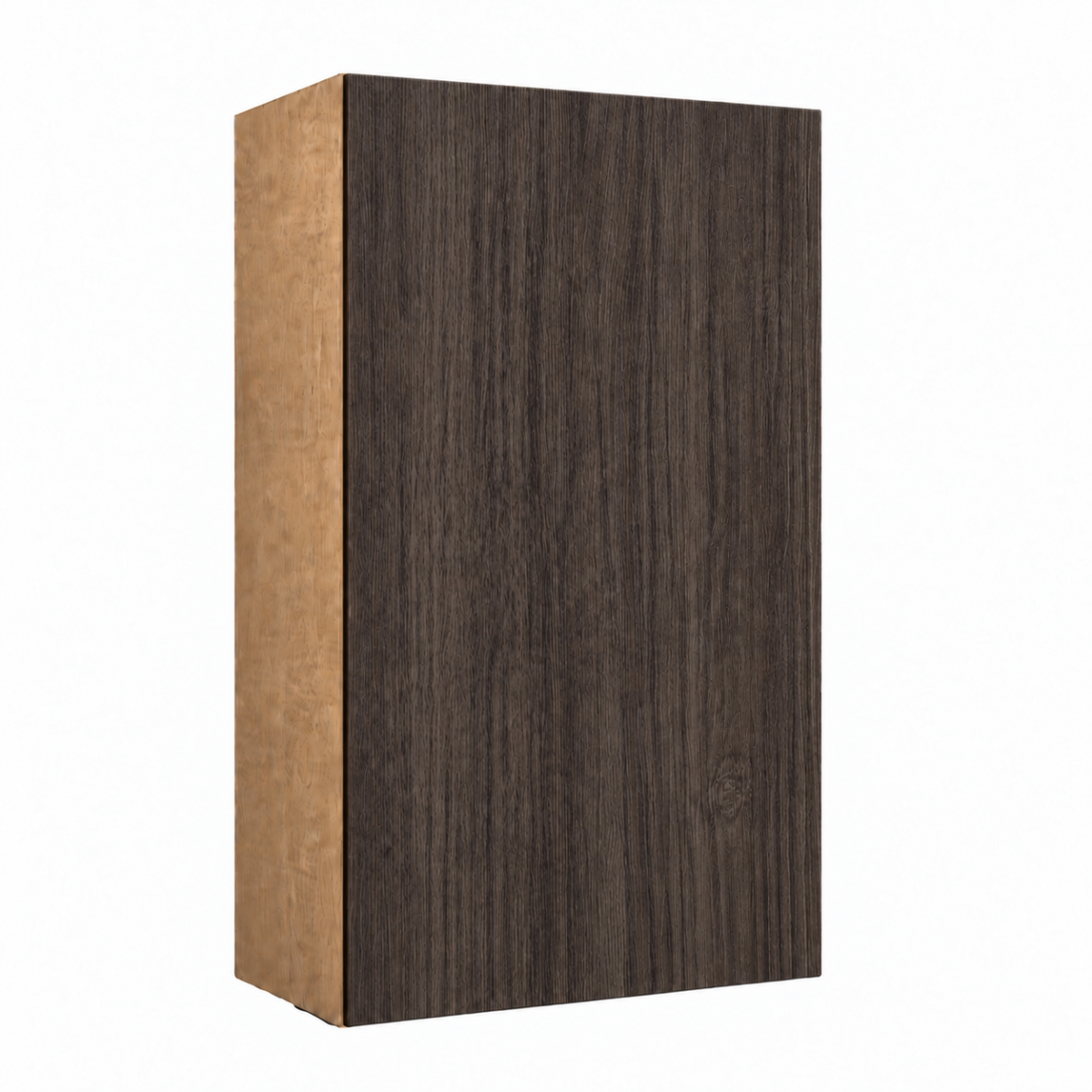 Dark Wood Texture Wall Cabinet Single Door 30″