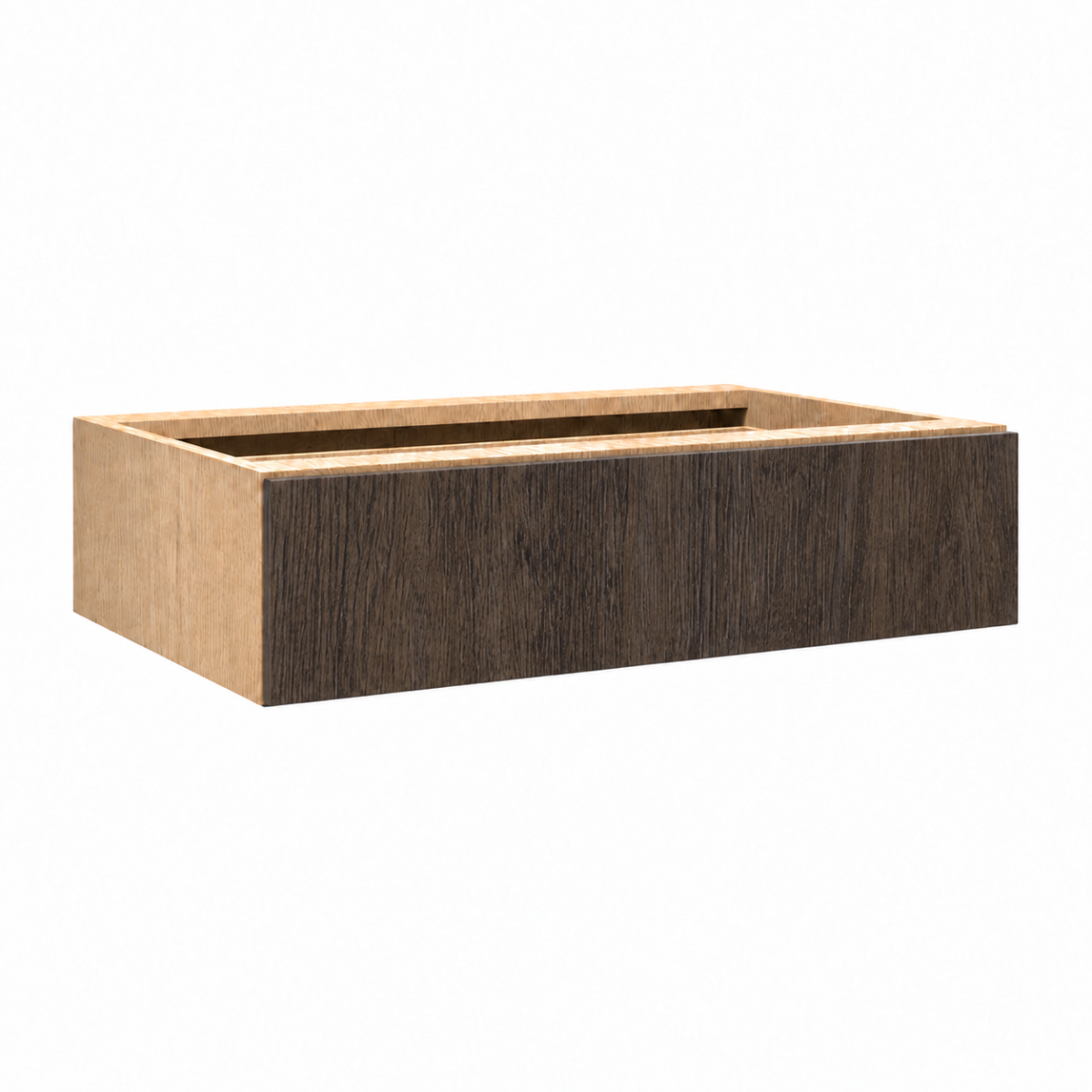 Dark Wood Texture Vanity Knee Drawer 30"