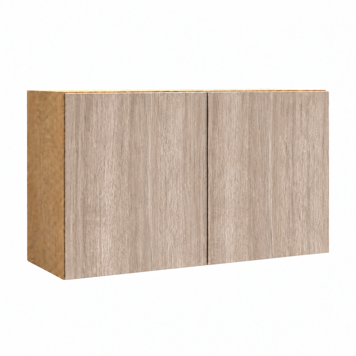 Warm Wood Texture Wall Cabinet Double Door 18″