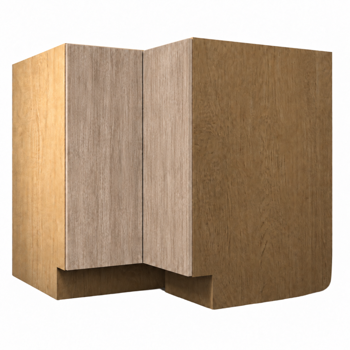 Warm Wood Texture Lazy Susan Base Cabinet