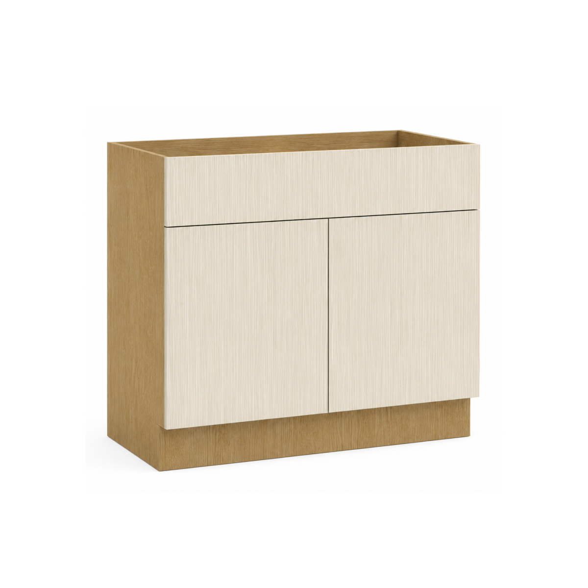 Light Wood Texture Base Double Door Cabinet
