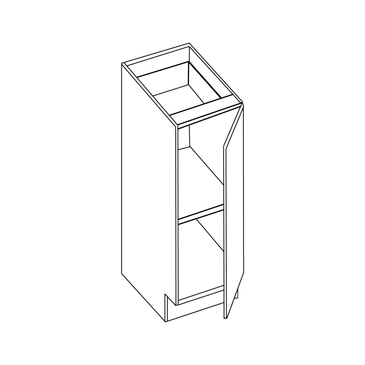 Olive Green Base Cabinet 6" FHD
