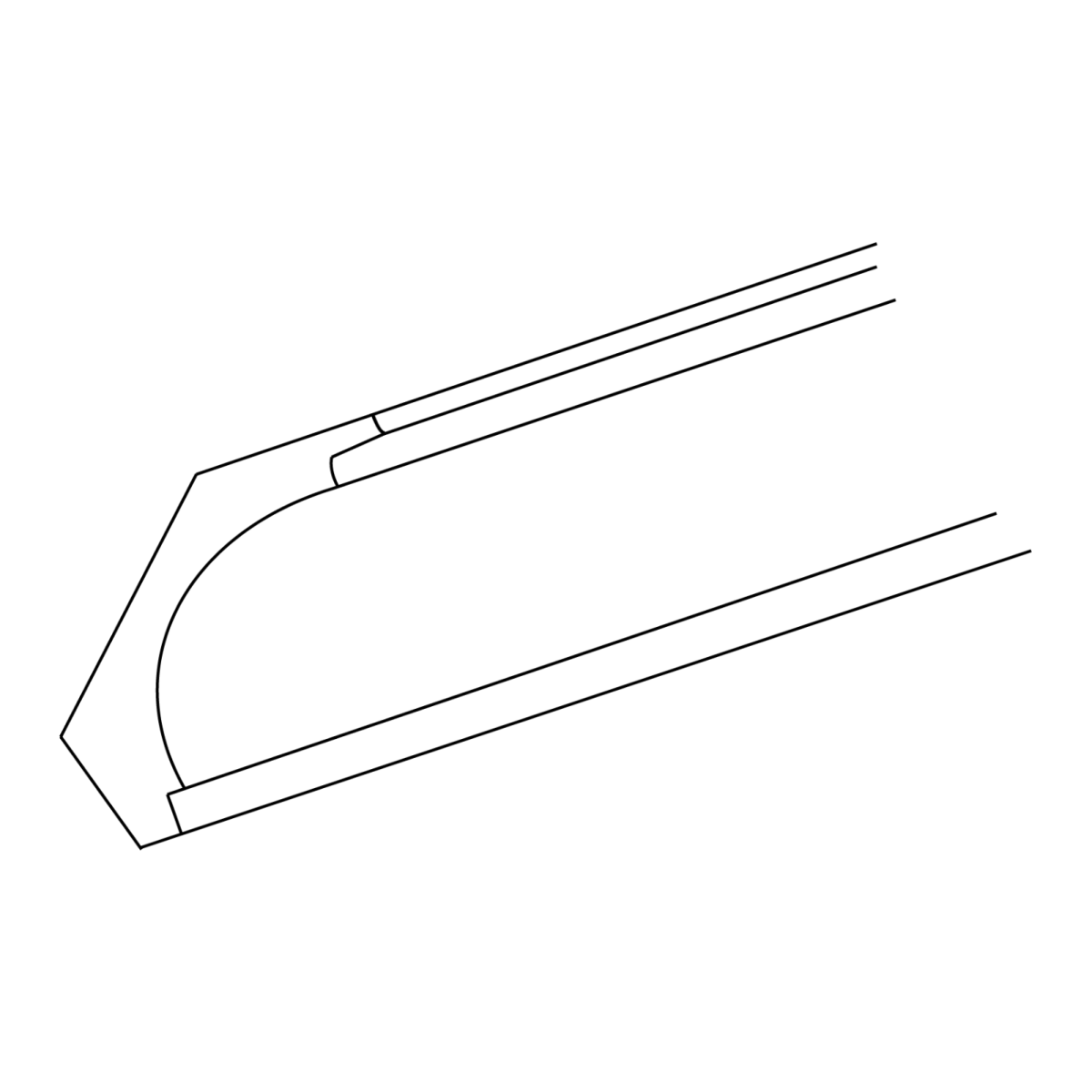Warm Off-White Classic Cove Molding