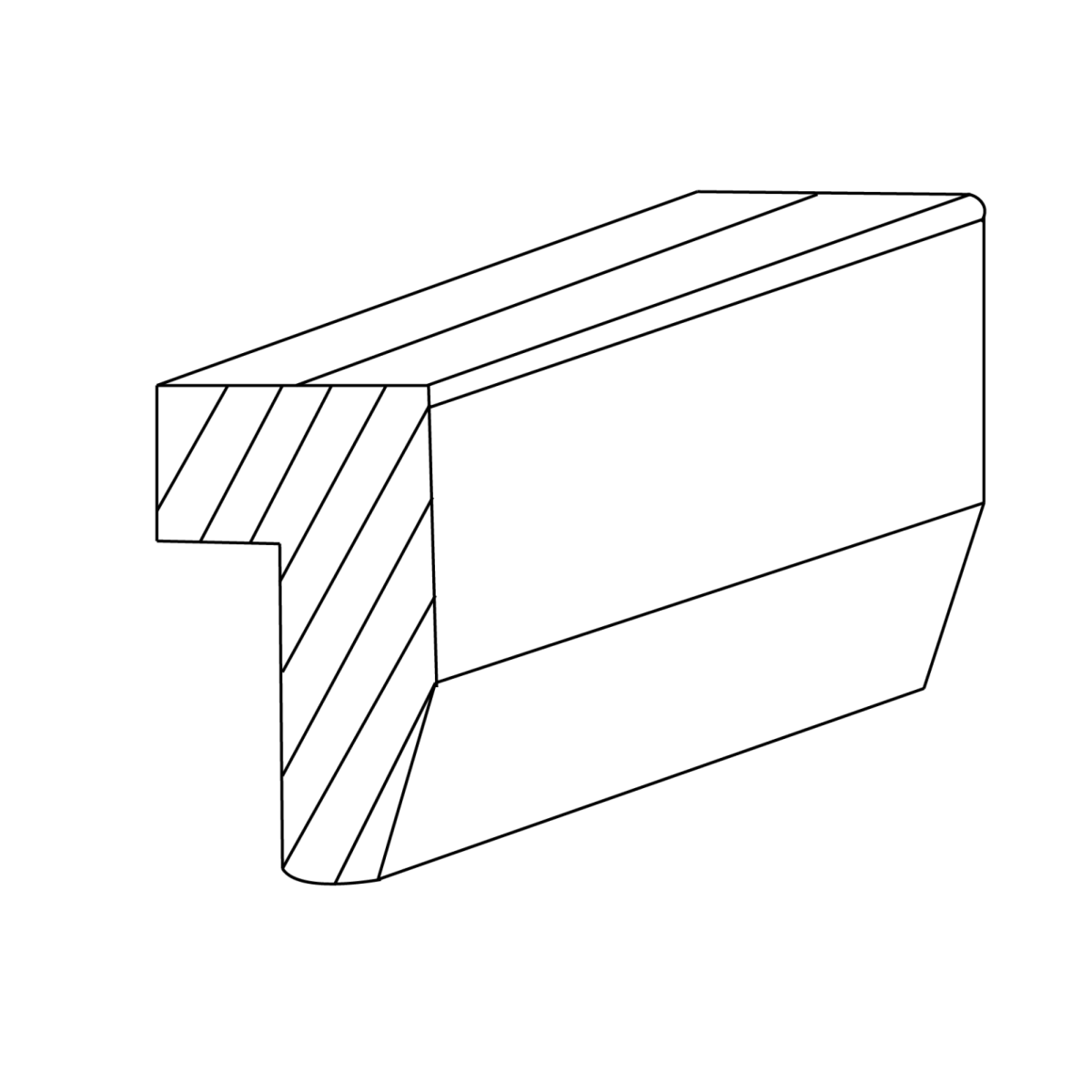 Warm Off-White Light Molding Shaker