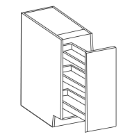 Dahlia Base Spice Rack Cabinet 9"