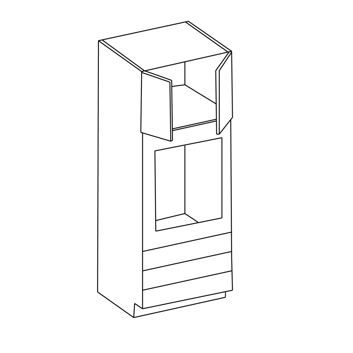 Magnolia Pantry Double Oven Cabinet 30"