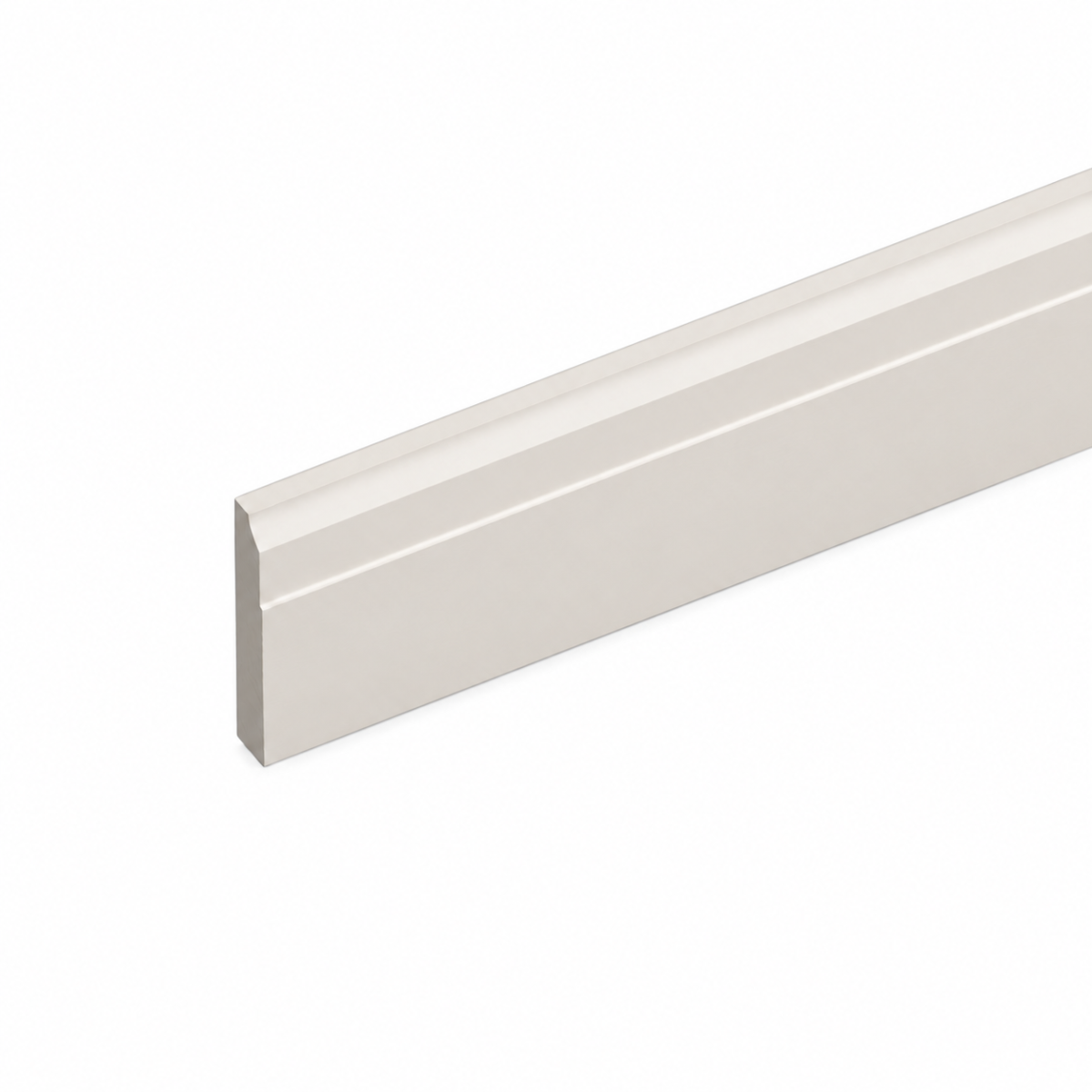 Warm Off-White Base Molding 96"